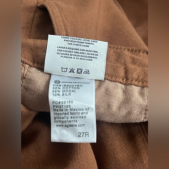 AG Renn Utility Clay Stone Straight Leg Brown Pants 27 R - Picture 7 of 8